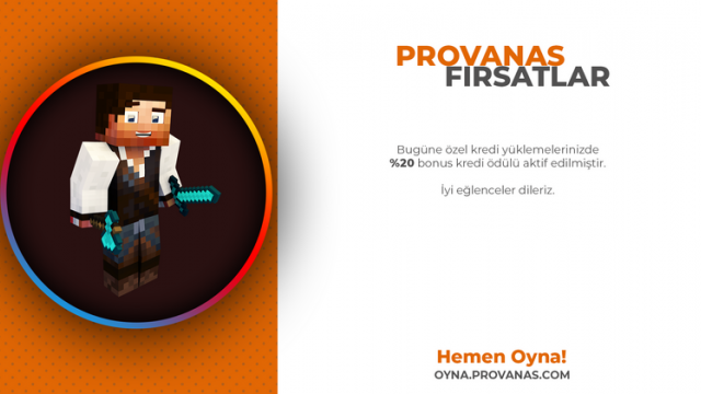 Provanas Haber - Çifte Kazanç %20 Kredi Bonusu ve %20 İndirim