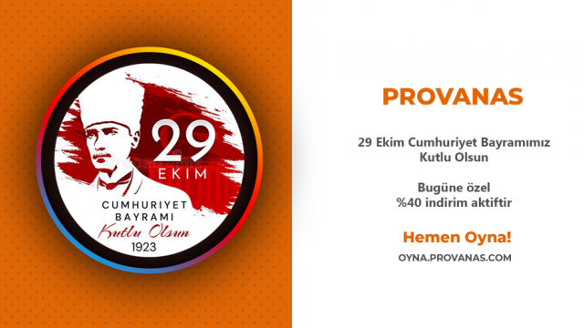 Provanas Haber - 29 Ekim Cumhuriyet Bayramımız Kutlu Olsun