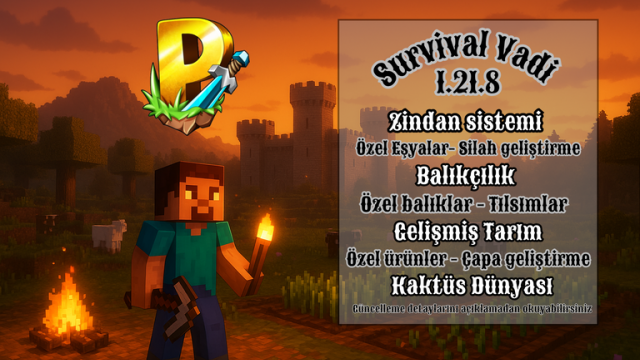 Provanas Haber - Survival Vadi 1.21.8 Sürümüne Yükseldi!!!