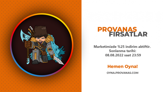 Provanas Haber - %25 İNDİRİM ETKİNLİĞİ