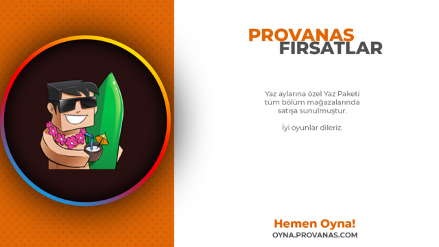 Provanas Haber - Yaz Dönemine Özel Yaz Paketi Geldi.