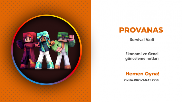 Provanas Haber - Survival Vadi Ekonomi ve Genel Güncelleme Notları